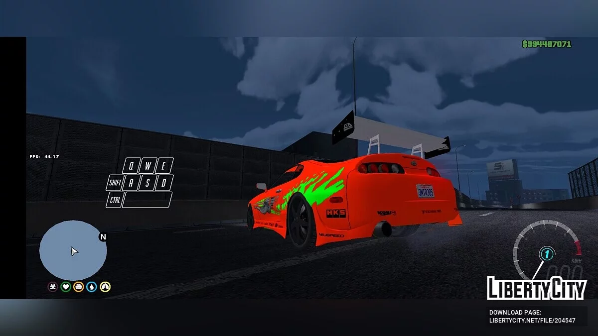 تعديل صوت The Fast And Furious Toyota Supra MK4 / GTA سان أندرياس (iOS، أندرويد)