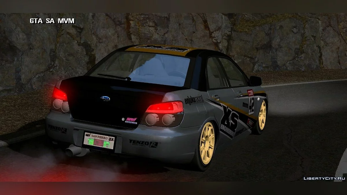 Subaru com tuning e vinis / GTA San Andreas (iOS, Android)
