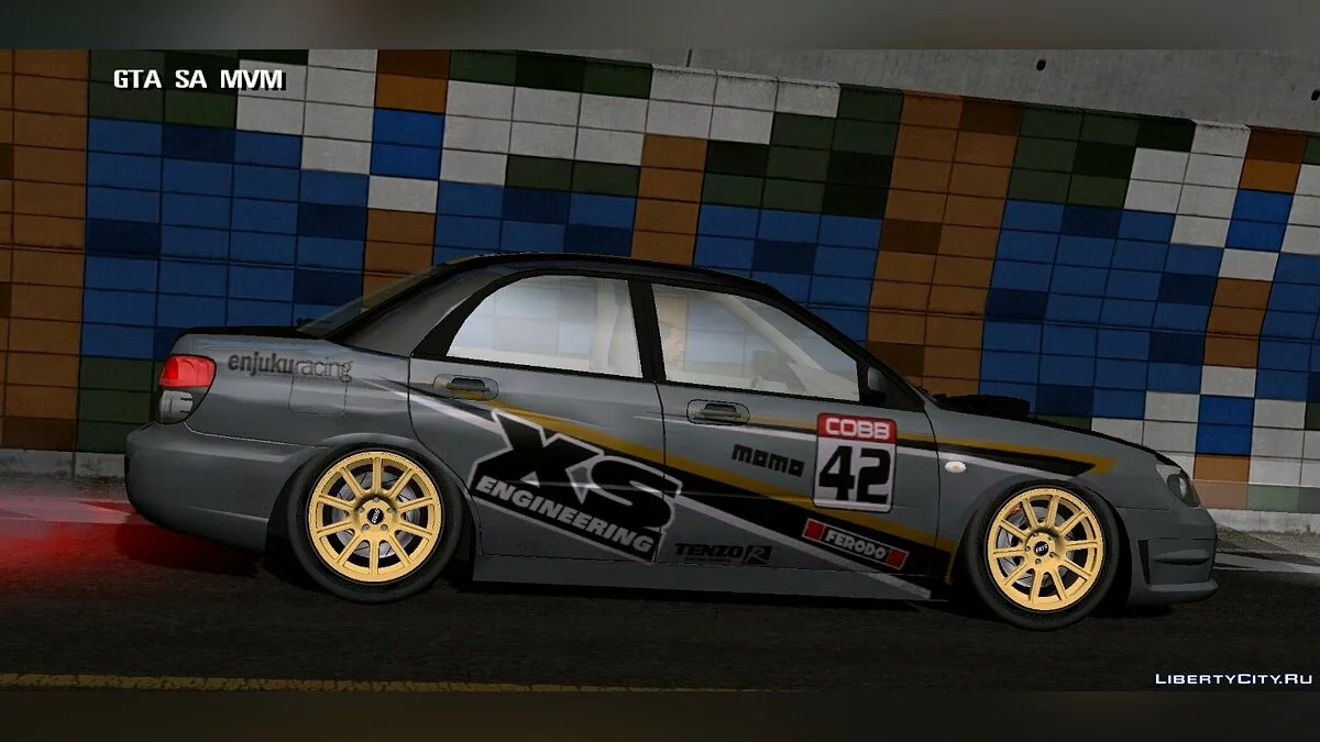 Subaru com tuning e vinis / GTA San Andreas (iOS, Android)