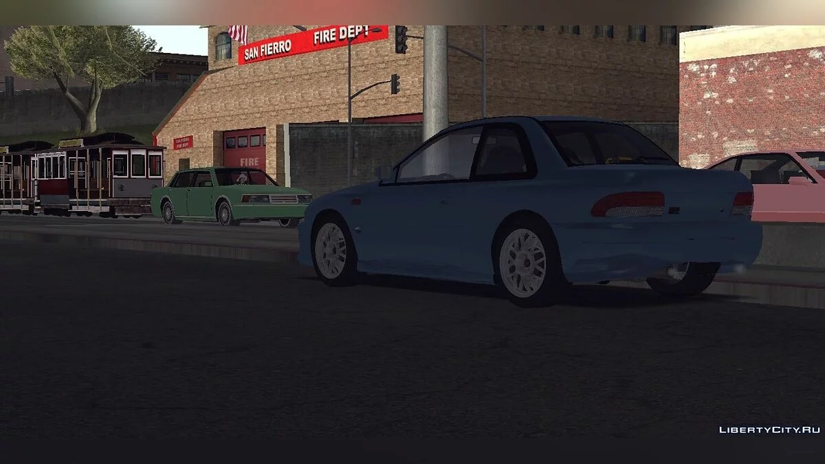 Subaru Impreza 22Subaru Impreza 22b STib STi + tuning and vinyls / GTA San Andreas (iOS, Android)