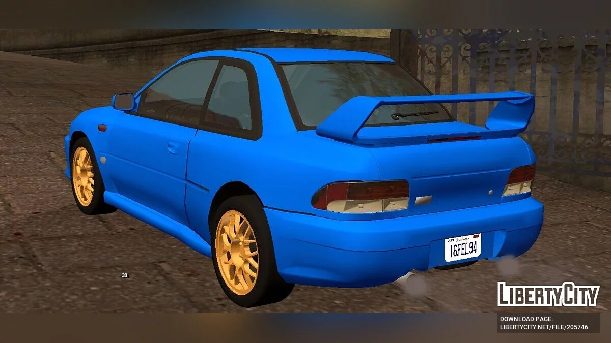 Subaru Impreza 22B STi '98 (apenas DFF) / GTA San Andreas (iOS, Android)