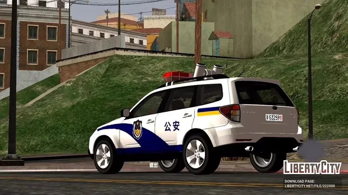 2011 Subaru R Polisi Cina / GTA San Andreas (iOS, Android)