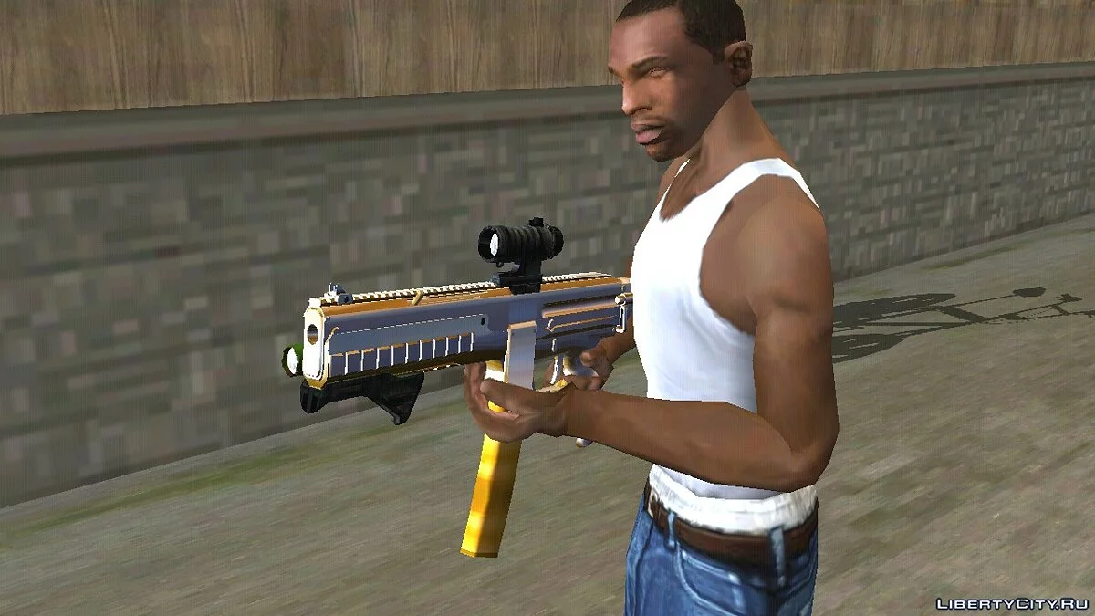 GTA 5 CombatPDW (hanya DFF) / GTA San Andreas (iOS, Android)