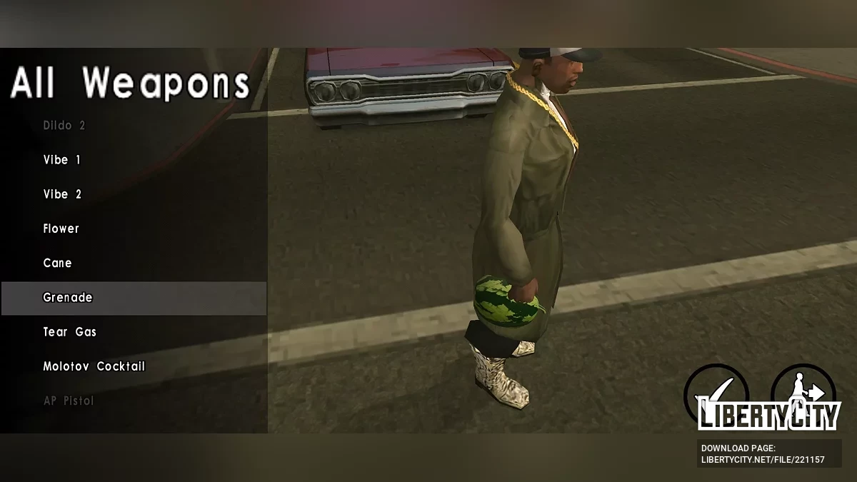 Granat z arbuza / GTA San Andreas (iOS, Android)