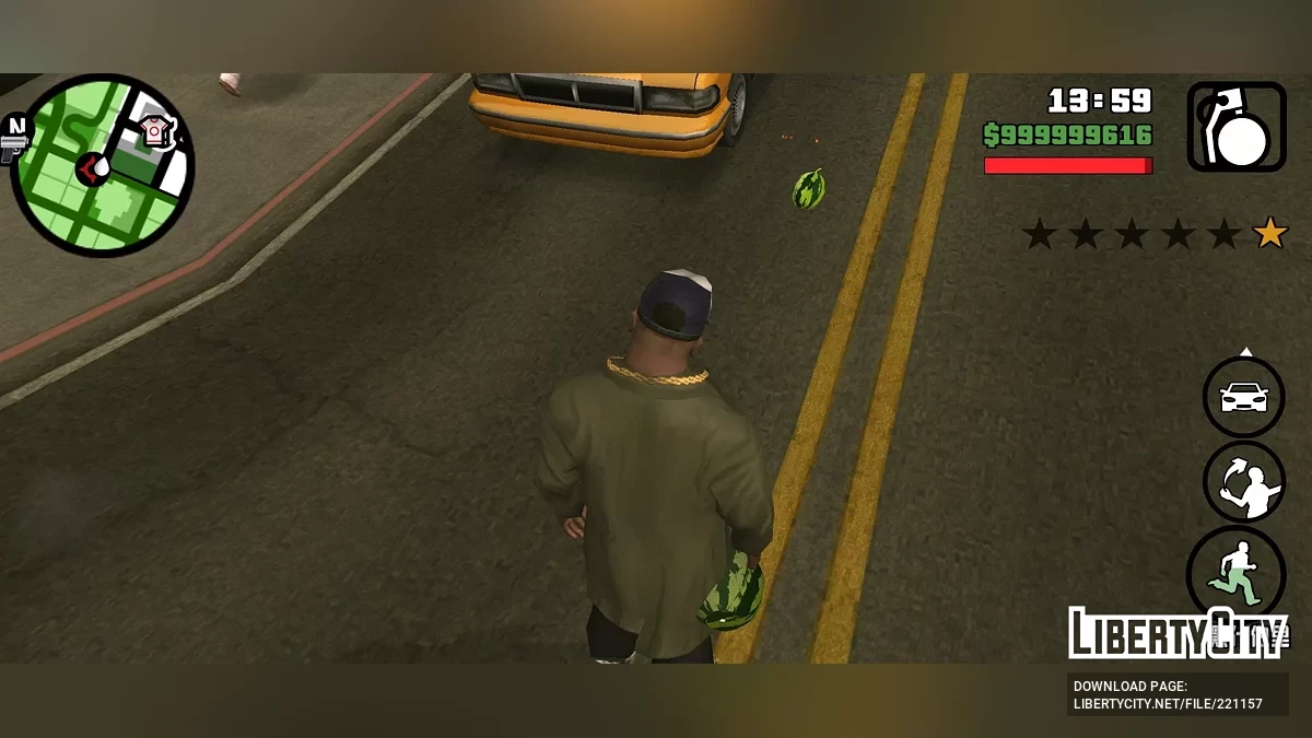 Granat z arbuza / GTA San Andreas (iOS, Android)
