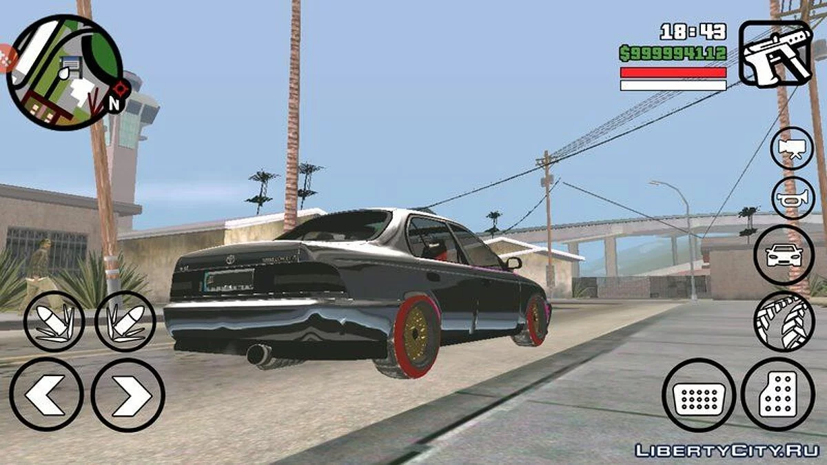 Modelos de Toyota Corolla 2009 Nostalgia / GTA San Andreas (iOS, Android)