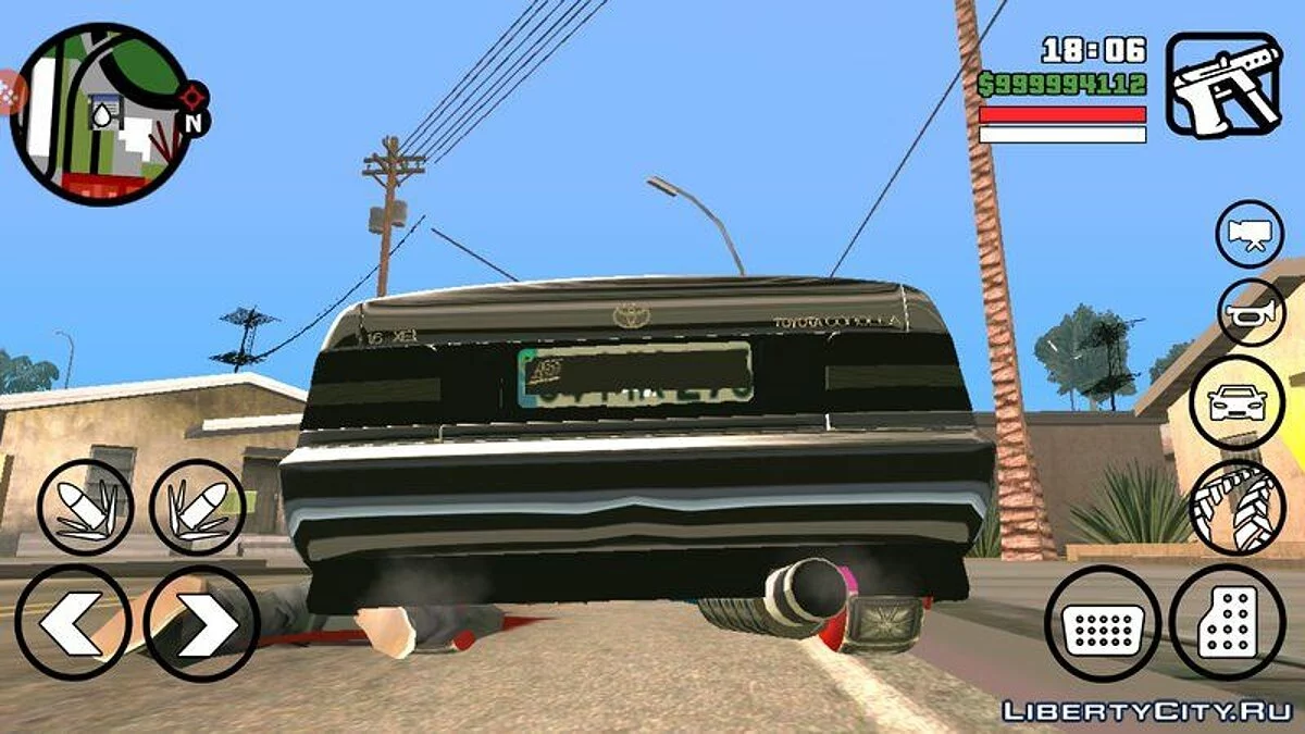 Modelos de Toyota Corolla 2009 Nostalgia / GTA San Andreas (iOS, Android)