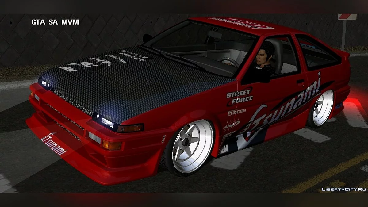 Toyota AE86 + vinyles / GTA San Andreas (iOS, Android)