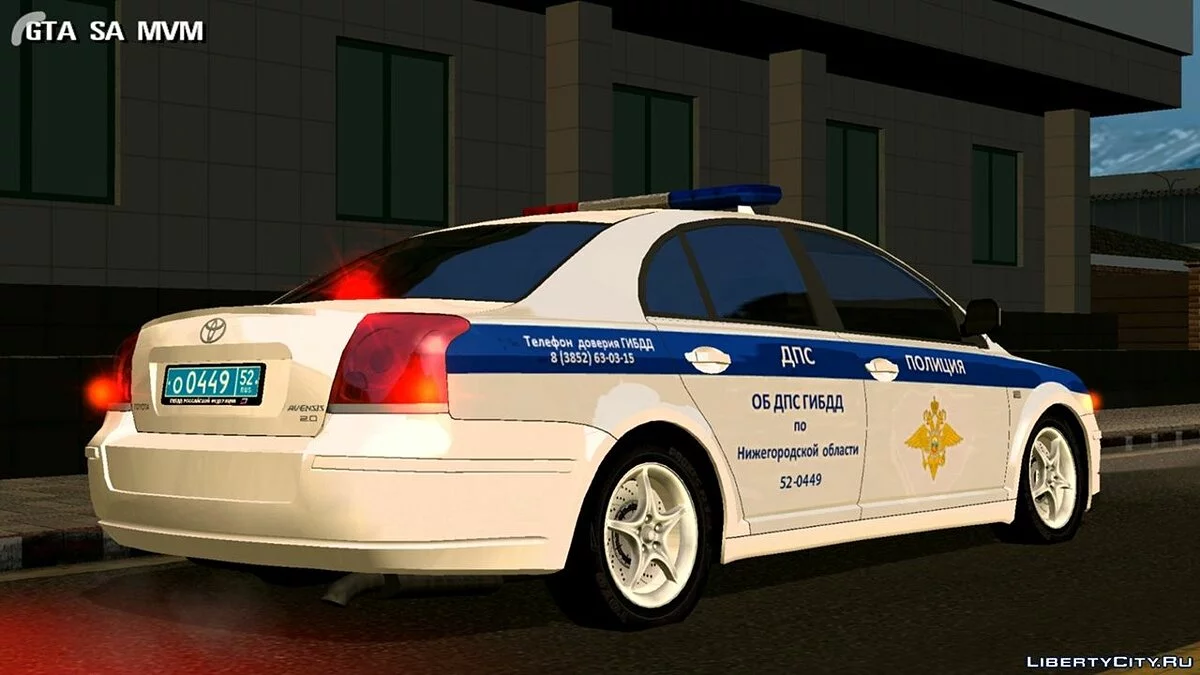 Toyota Avensis - Поліція / GTA San Andreas (iOS, Android)