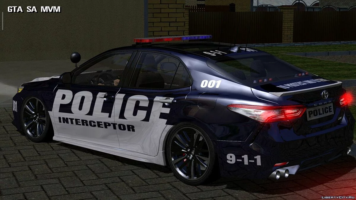 Toyota Camry 2018 — Stock and Police / GTA San Andreas (iOS, Android)