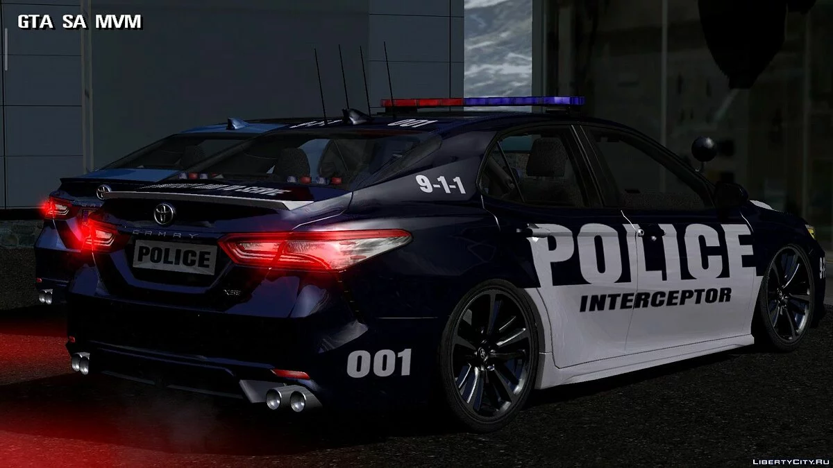 Toyota Camry 2018 — Stock and Police / GTA San Andreas (iOS, Android)