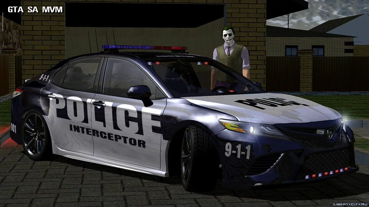 Toyota Camry 2018 — Stock and Police / GTA San Andreas (iOS, Android)