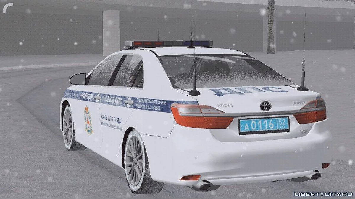 Toyota Camry - Police (Winter version) / GTA San Andreas (iOS, Android)