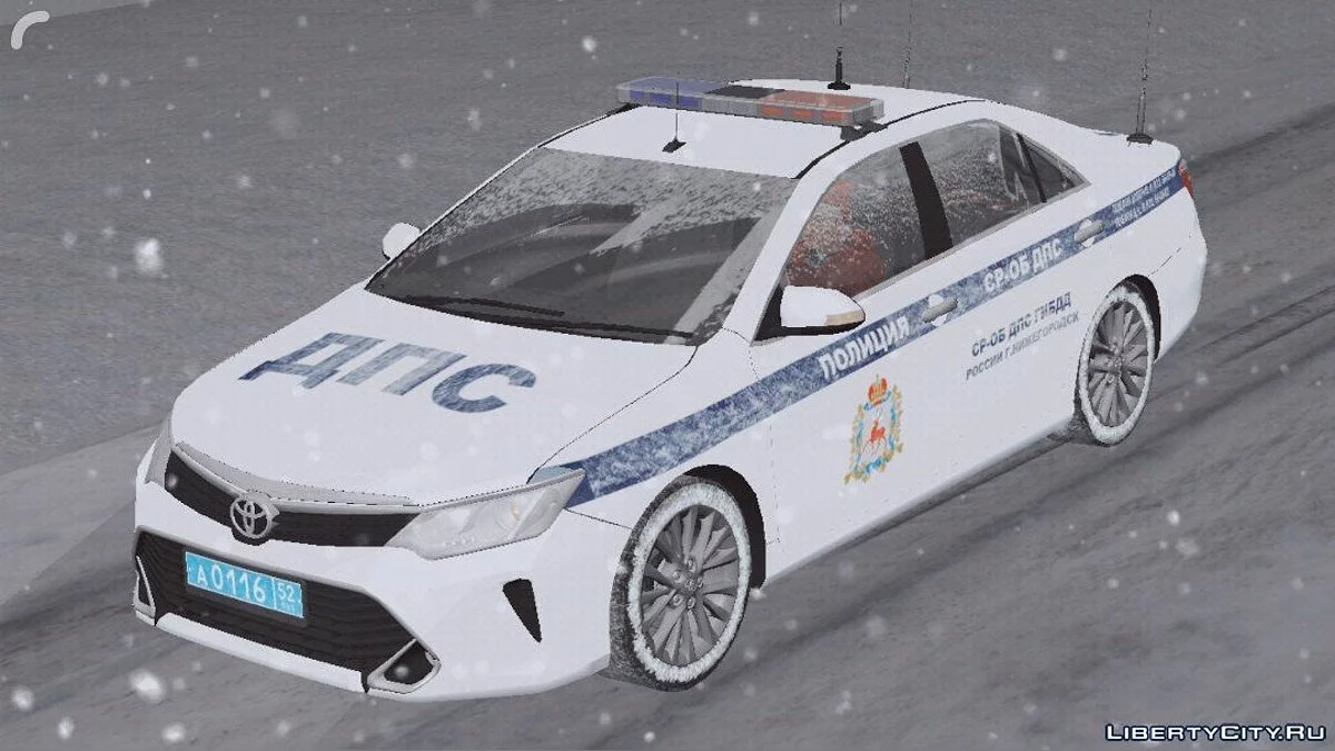 Toyota Camry - Police (Winter version) / GTA San Andreas (iOS, Android)