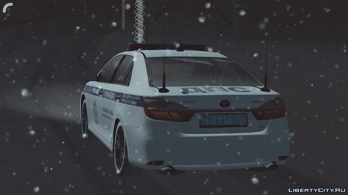 Toyota Camry - Police (Winter version) / GTA San Andreas (iOS, Android)
