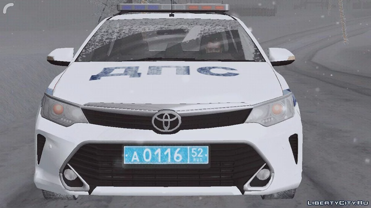 Toyota Camry - Police (Winter version) / GTA San Andreas (iOS, Android)
