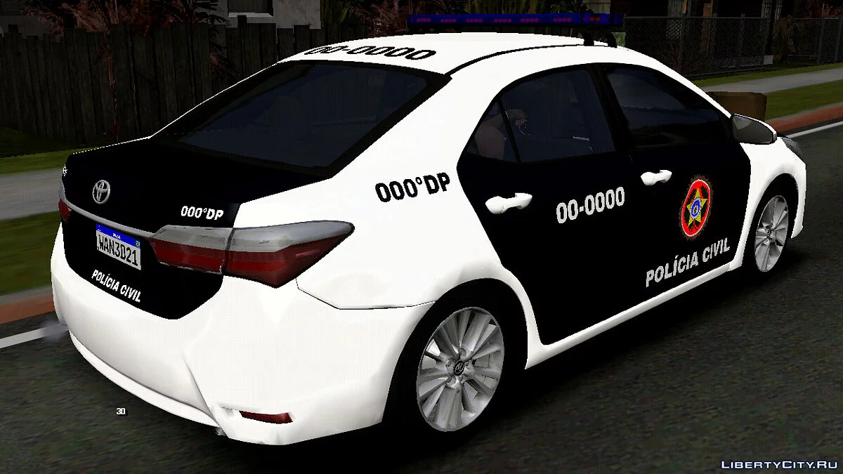 Toyota Corolla - Polizei (nur DFF) / GTA San Andreas (iOS, Android)