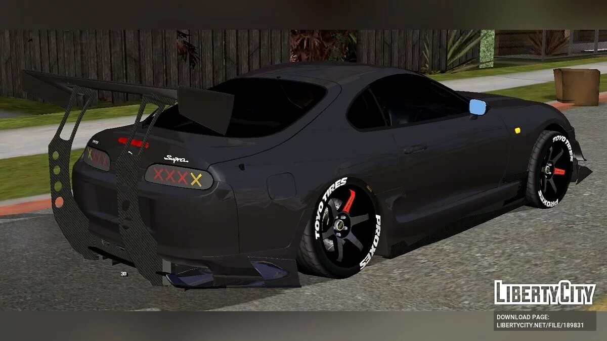 Toyota Supra MK4 Rocket Bunny Вуличний Стиль / GTA San Andreas (iOS, Android)