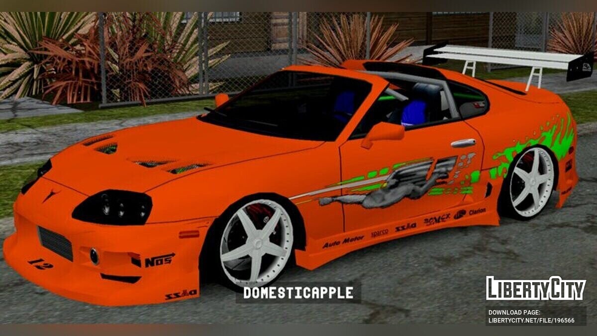 GTA 5 Fast and Furious Toyota Supra + Dodge Charger Dom (real cars mod) 