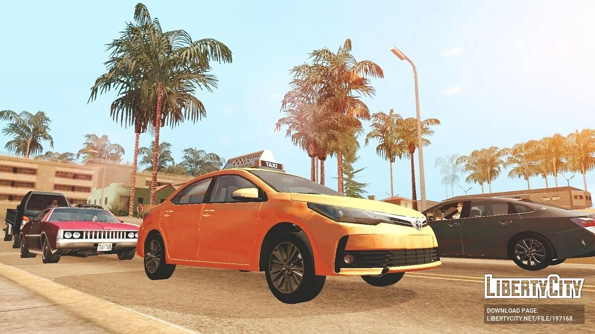 Toyota Corolla TAXI (DFF ONLY) / GTA San Andreas (iOS, Android)