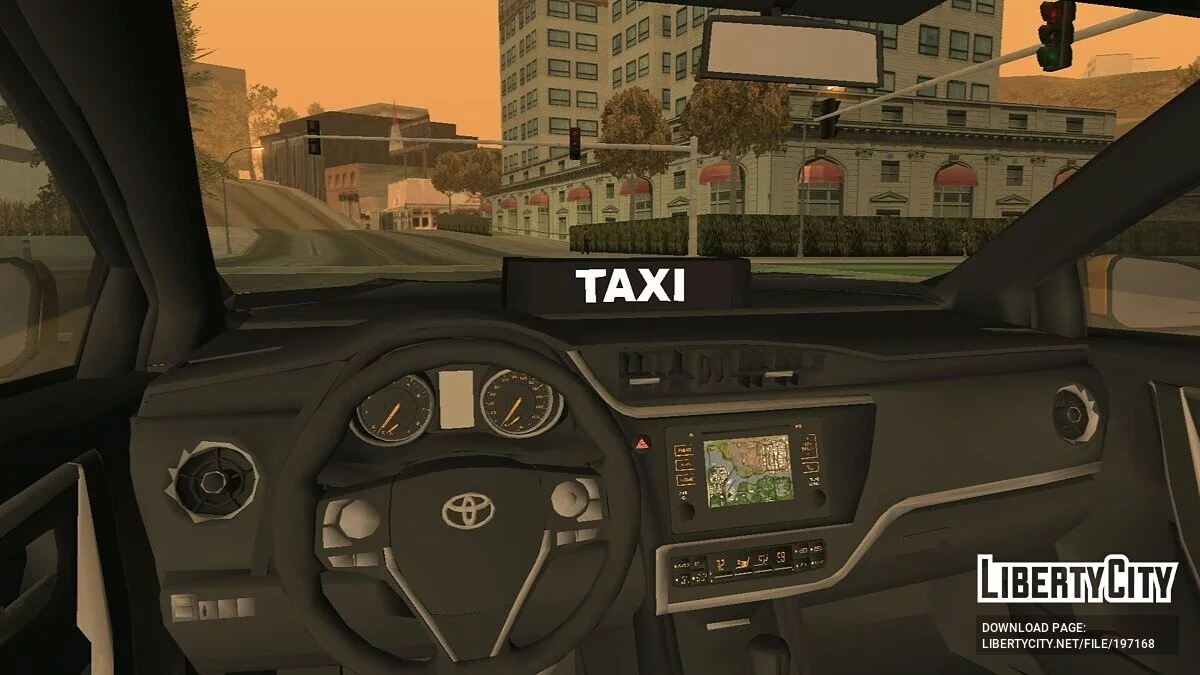 Toyota Corolla TAXI (DFF ONLY) / GTA San Andreas (iOS, Android)