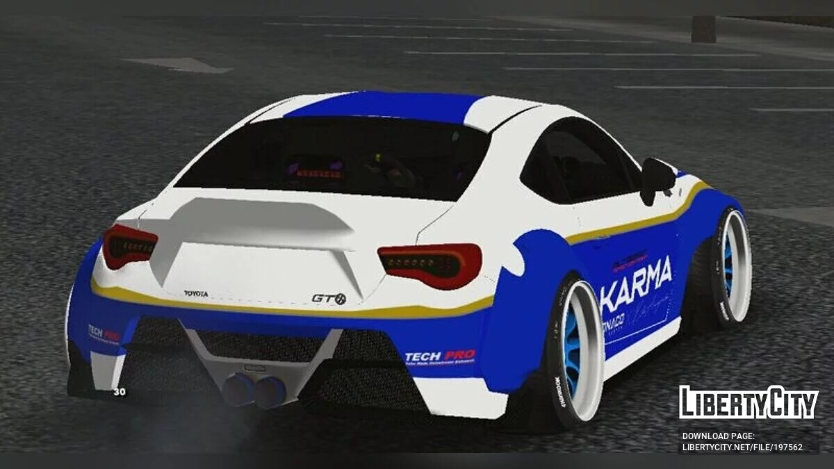 Toyota GT86 KARMA Mônaco / GTA San Andreas (iOS, Android)