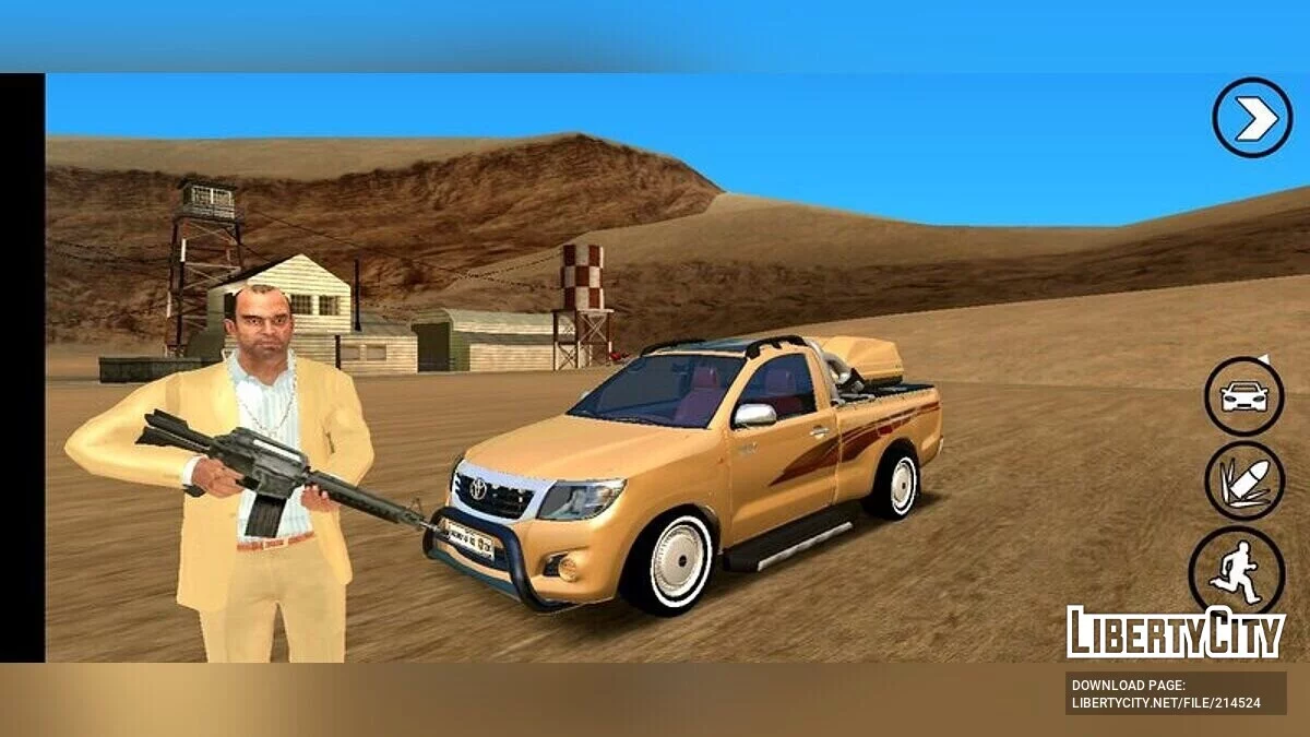 تويوتا هايلكس 2014 بفتحة سقف / GTA سان أندرياس (iOS، أندرويد)