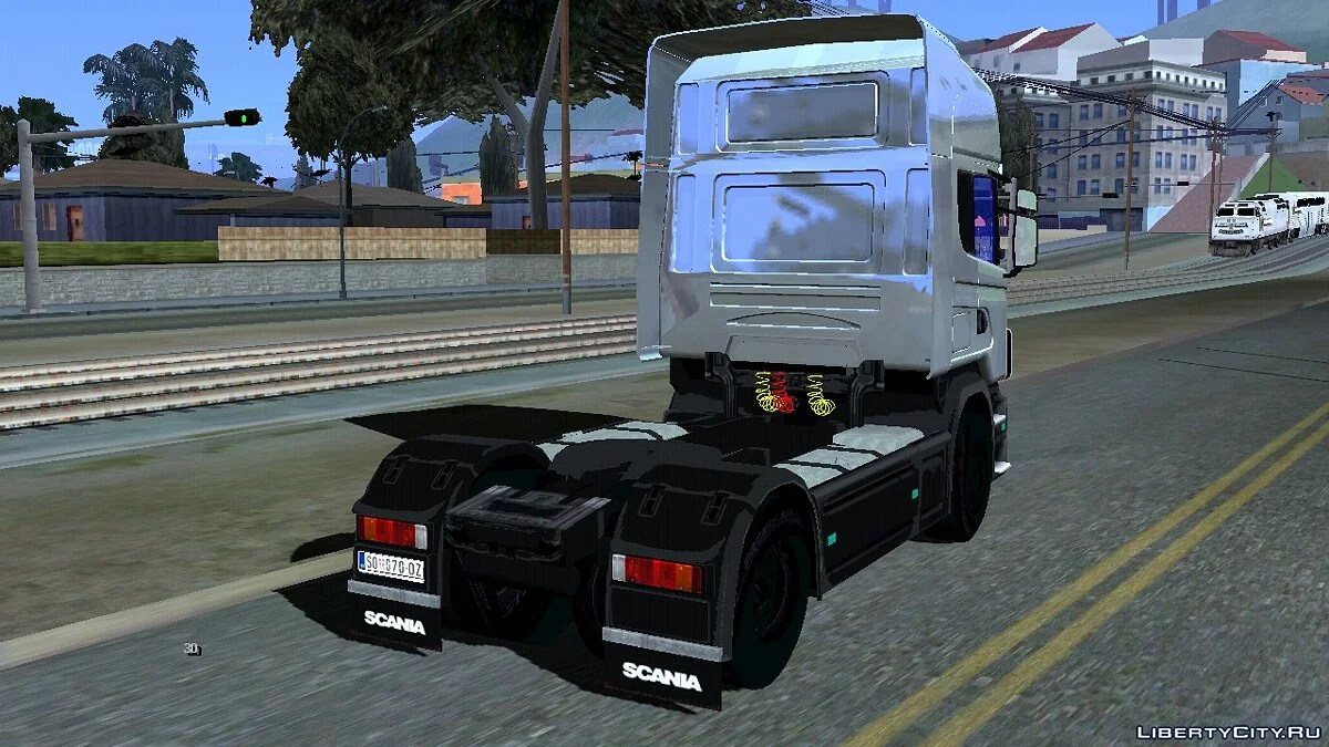 Scania V8 / GTA سان أندرياس (iOS، أندرويد)