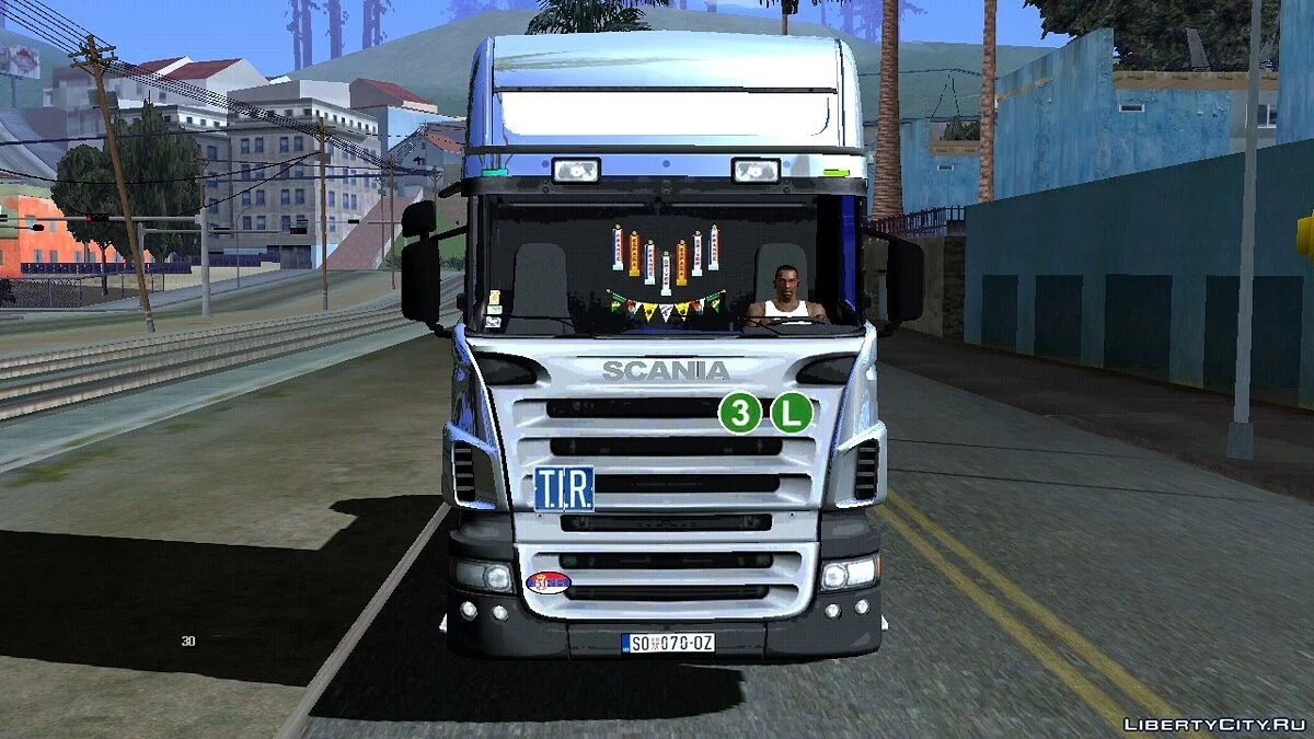 Scania V8 / GTA سان أندرياس (iOS، أندرويد)