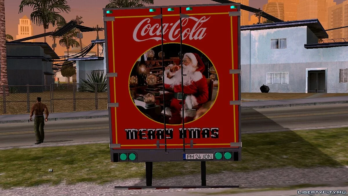 Kenworth W900 y remolque Coca Cola / GTA San Andreas (iOS, Android)