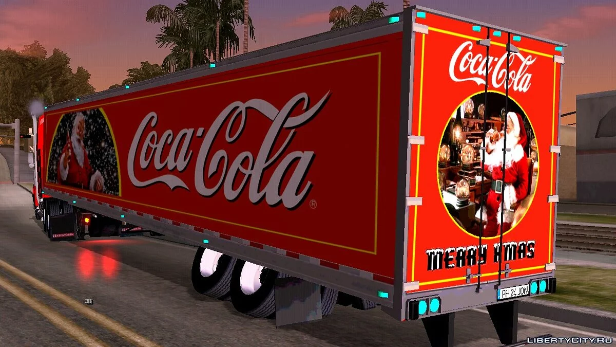 Kenworth W900 y remolque Coca Cola / GTA San Andreas (iOS, Android)