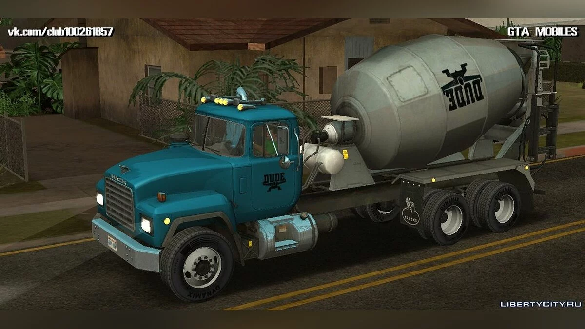 Mack RD690 Mezclador de cemento Truck 1992 / GTA San Andreas (iOS, Android)