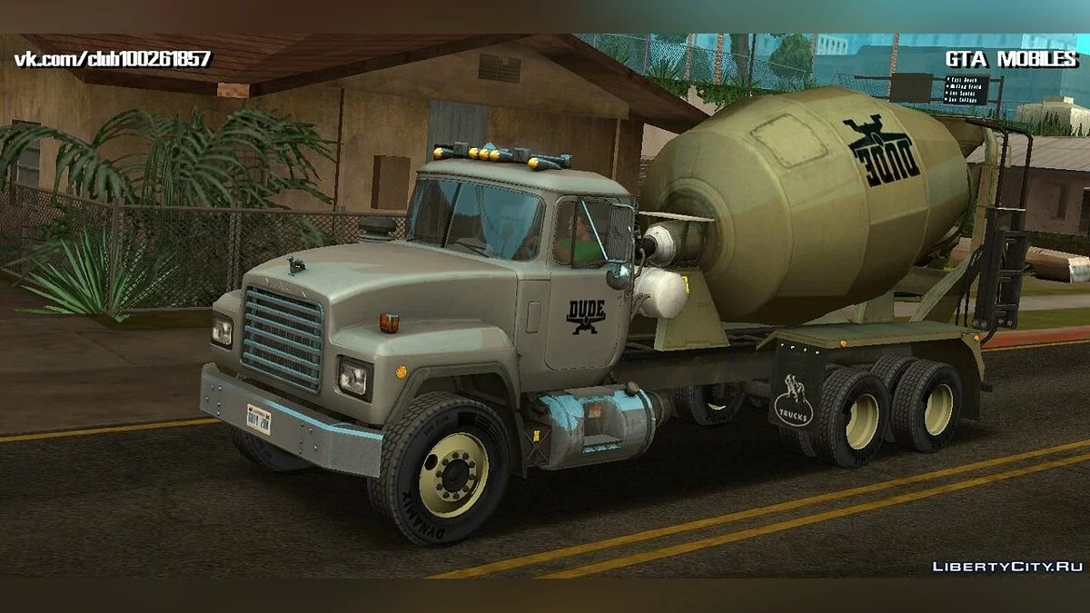 Mack RD690 Mezclador de cemento Truck 1992 / GTA San Andreas (iOS, Android)