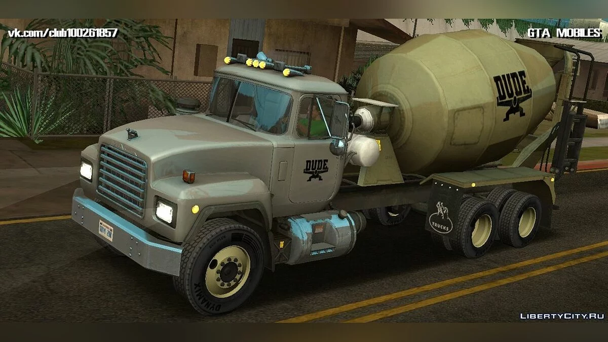 Mack RD690 Mezclador de cemento Truck 1992 / GTA San Andreas (iOS, Android)