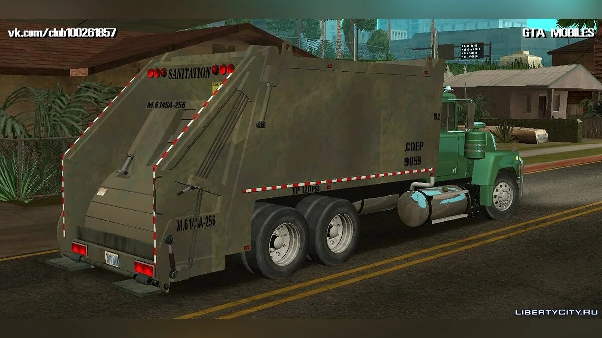 Mack RS700 1970 + Müllwagen / GTA San Andreas (iOS, Android)