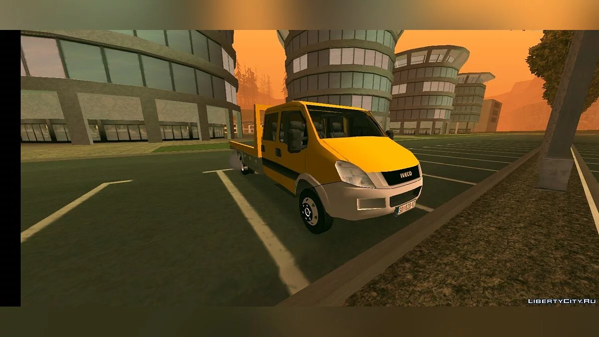 Iveco Daily Mk4 Plataforma Reboque / GTA San Andreas (iOS, Android)