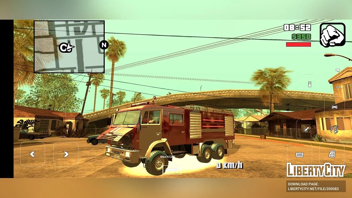 KAMAZ 6520 Fire / GTA San Andreas (iOS, Android)