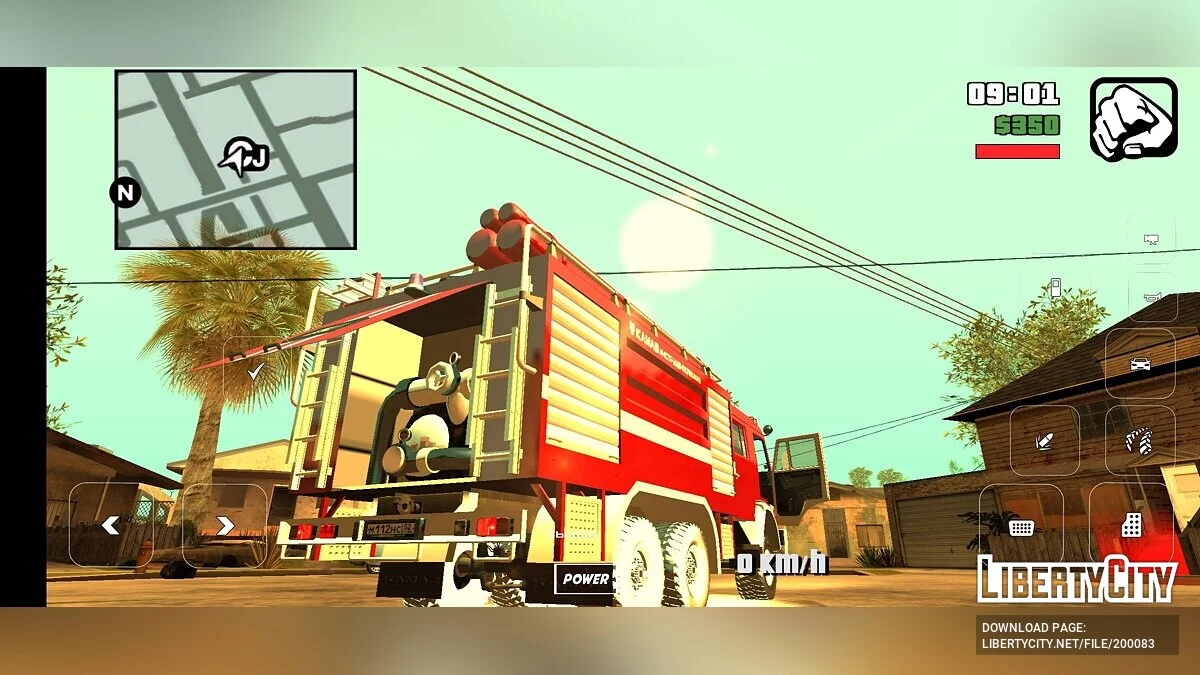 KAMAZ 6520 Fire / GTA San Andreas (iOS, Android)