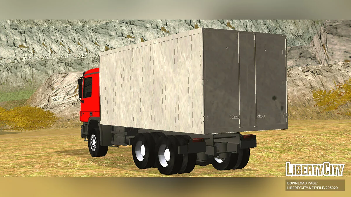 Mercedes Benz Actros Container / GTA San Andreas (iOS, Android)