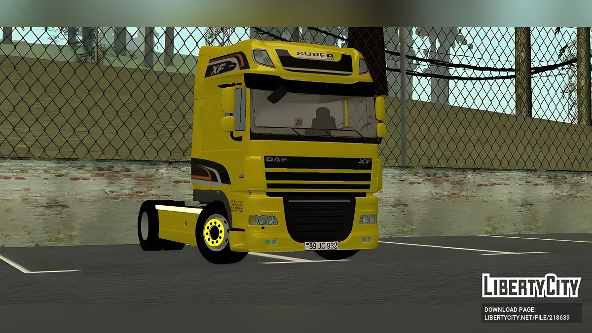 DAF XF + przyczepa / GTA San Andreas (iOS, Android)