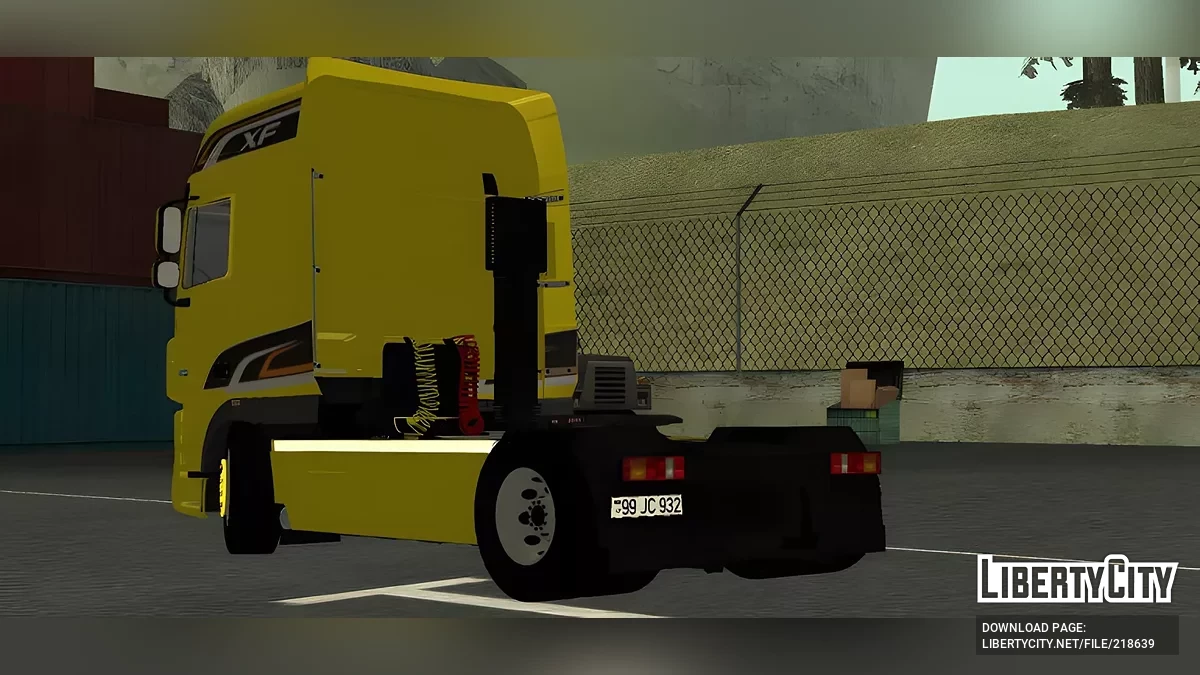 DAF XF + przyczepa / GTA San Andreas (iOS, Android)
