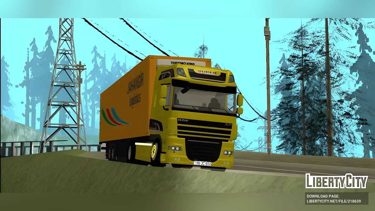 DAF XF + przyczepa / GTA San Andreas (iOS, Android)