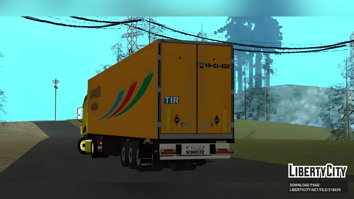 DAF XF + przyczepa / GTA San Andreas (iOS, Android)