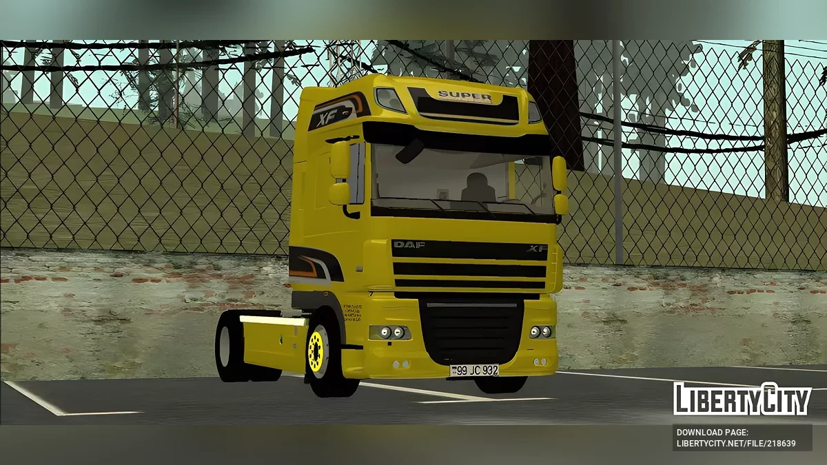 DAF XF + przyczepa / GTA San Andreas (iOS, Android)