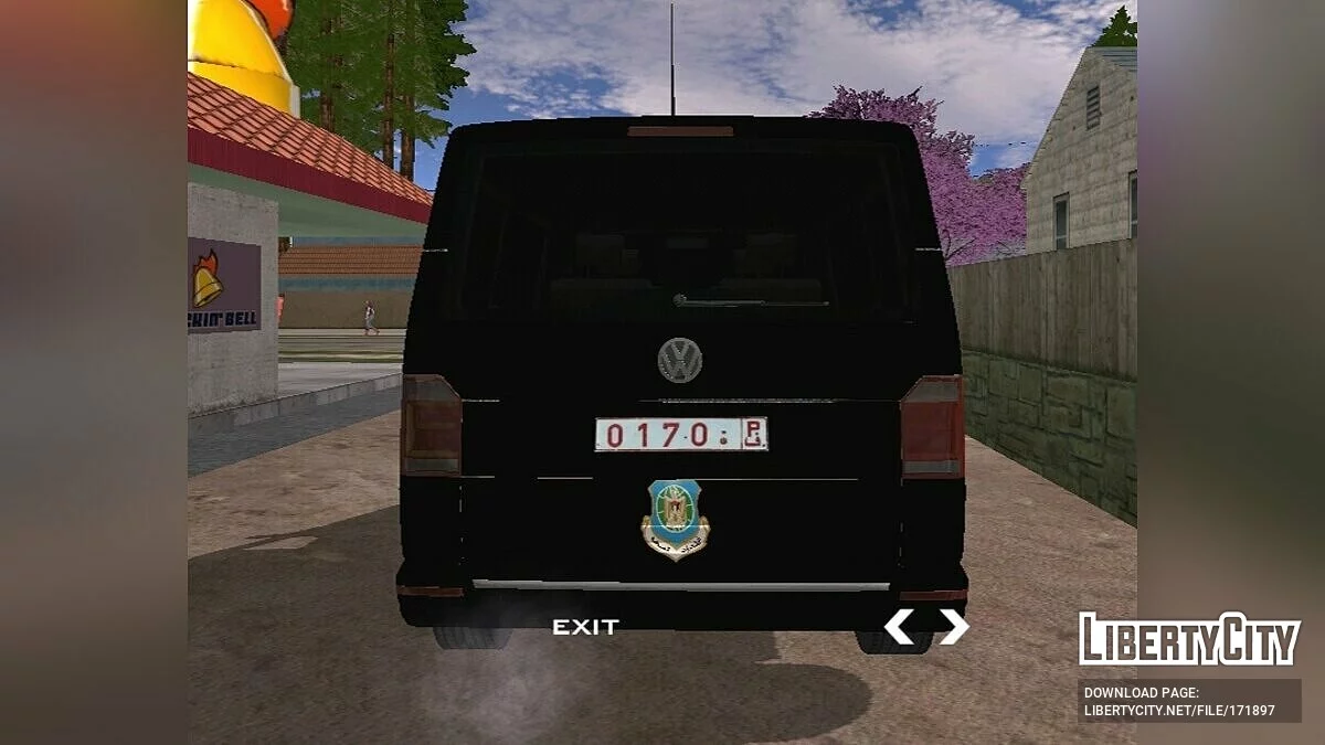 Volkswagen Transporter MK6 - Palestinian General Intelligence / GTA San Andreas (iOS, Android)