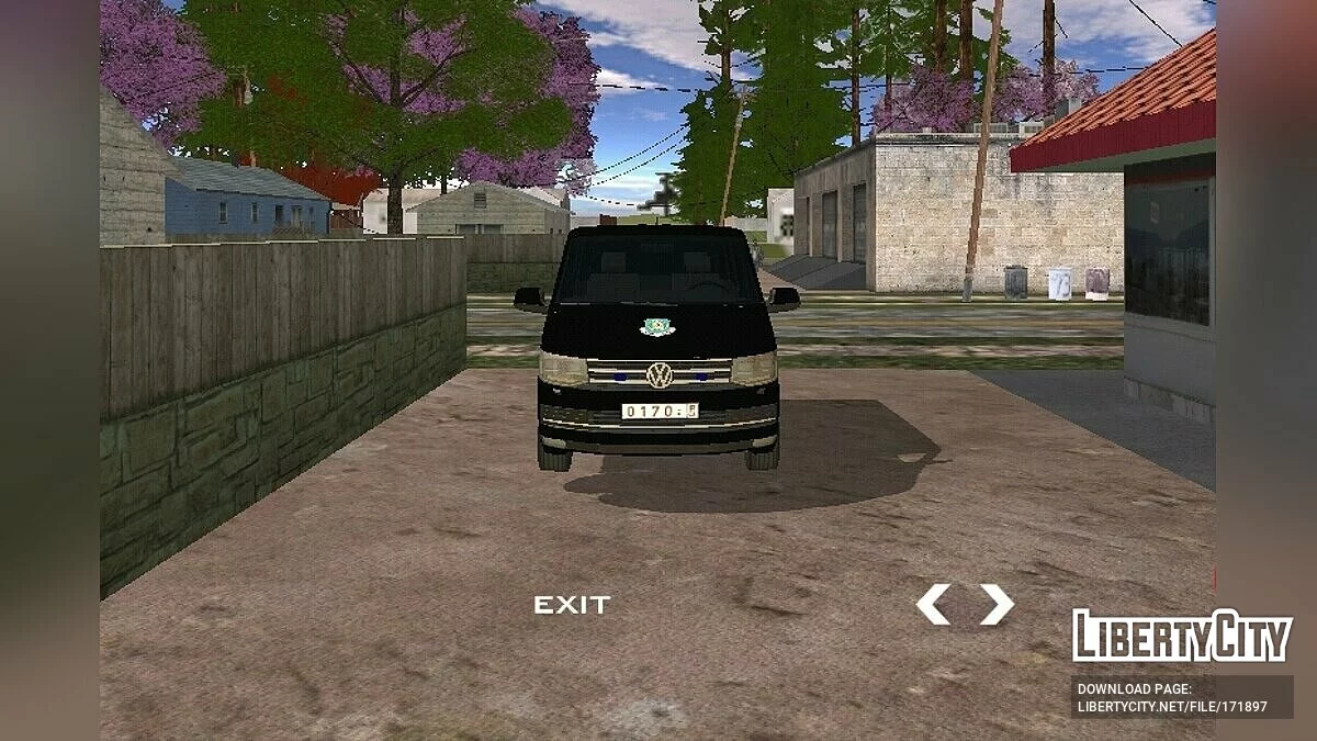 Volkswagen Transporter MK6 - Palestinian General Intelligence / GTA San Andreas (iOS, Android)
