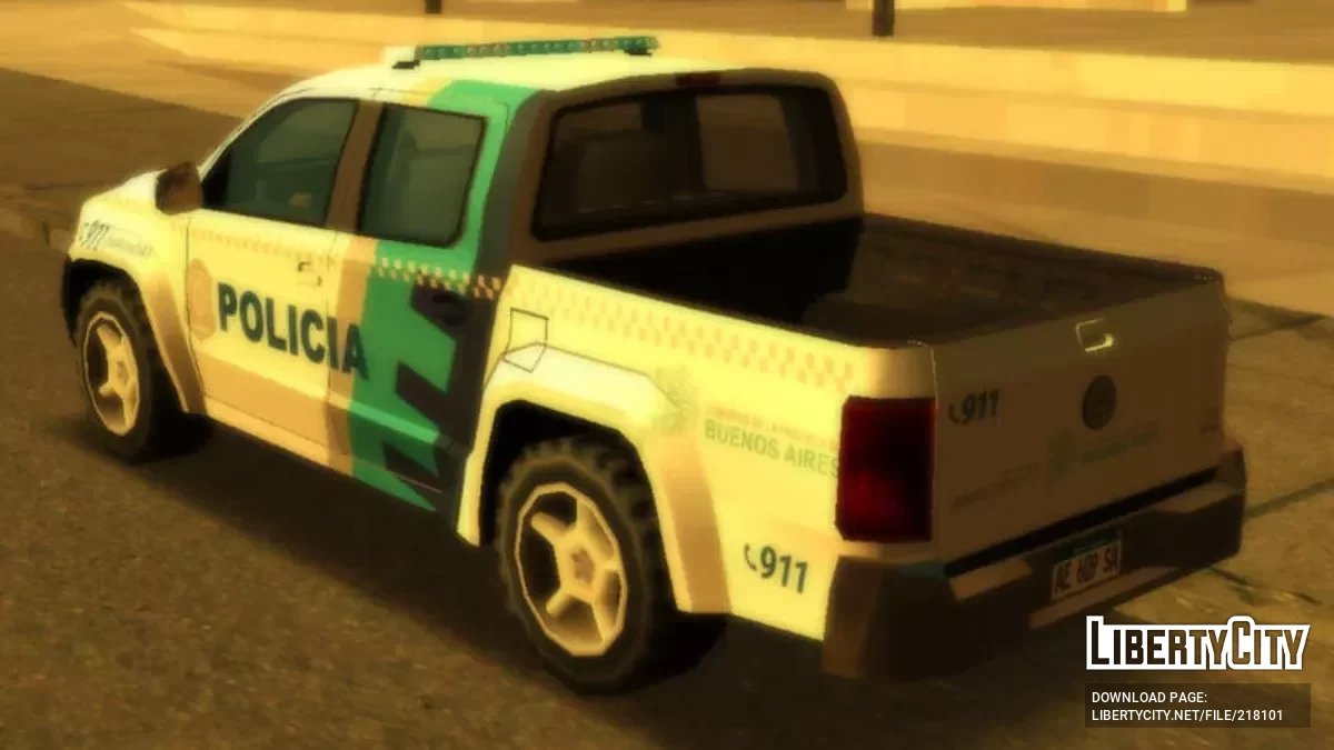 Volkswagen Amarok Policia De Buenos Aires / GTA San Andreas (iOS, Android)