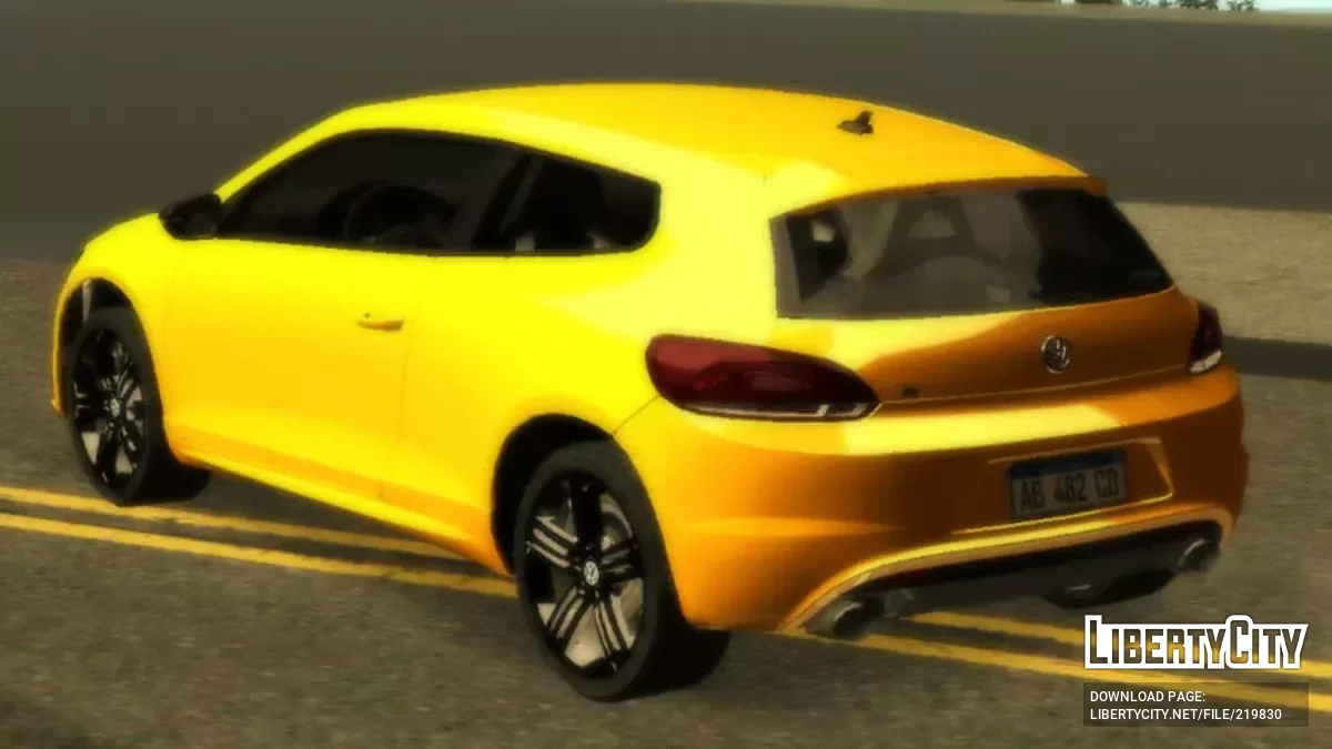 Volkswagen Scirocco 2009 (LQ) / GTA San Andreas (iOS, Android)
