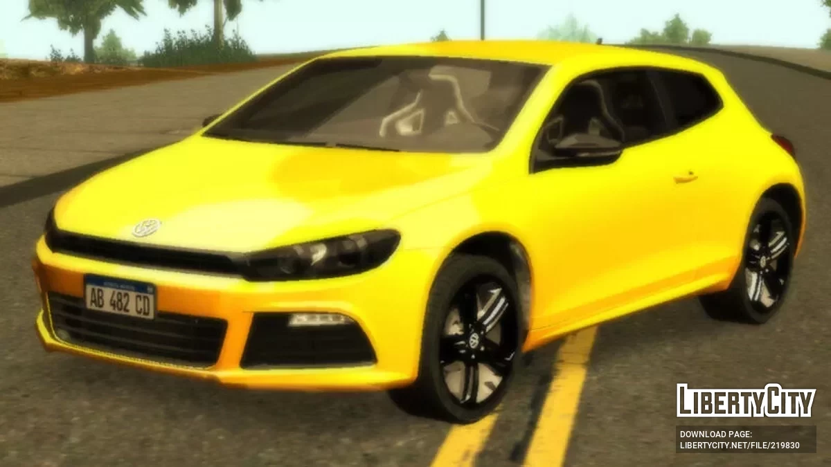 Volkswagen Scirocco 2009 (LQ) / GTA San Andreas (iOS, Android)