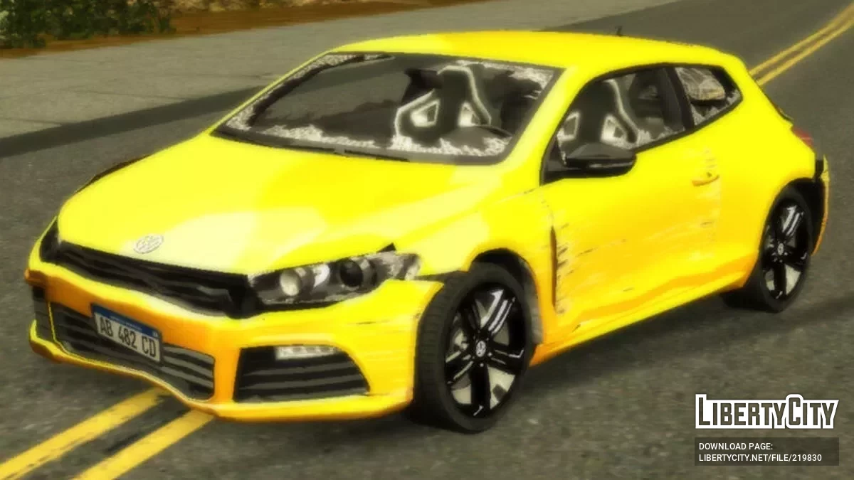 Volkswagen Scirocco 2009 (LQ) / GTA San Andreas (iOS, Android)